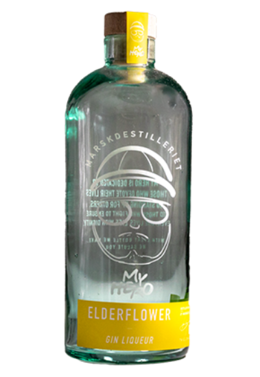 Billede af Marsk Gin Likør Hyldeblomst - 20% alc. 0,7 ltr